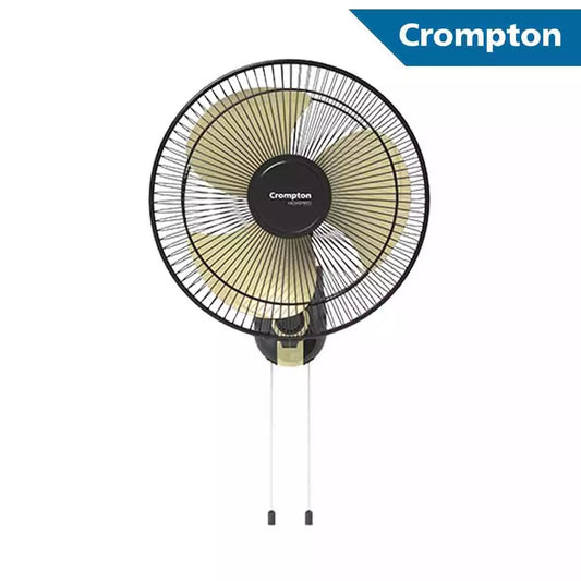 Crompton Wall Mounting Fans WM HS Torpedo Black Yellow 400 mm