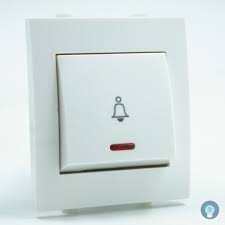 Wonder Fellino Modular F3 Switches Bell Push Switch with indicator 6A 2M  White