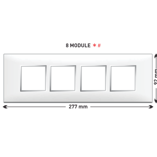 Lisha Turbo Cover Plates With Support Frames 2 M X 4 H Almond Wood