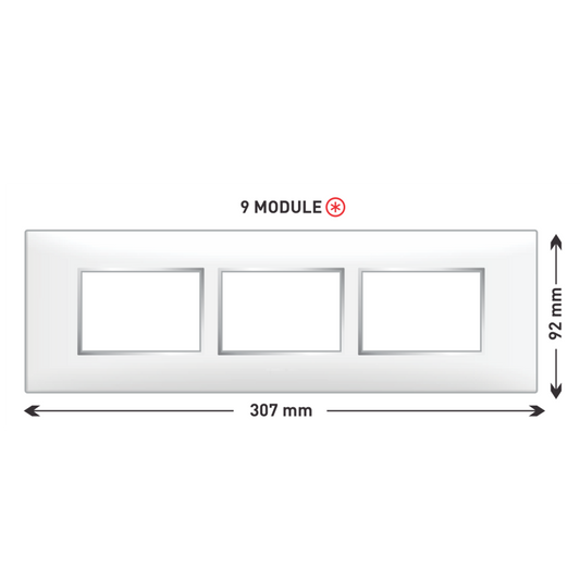 Lisha Turbo Cover Plates With Support Frames 9 M Metallic Graphite Grey