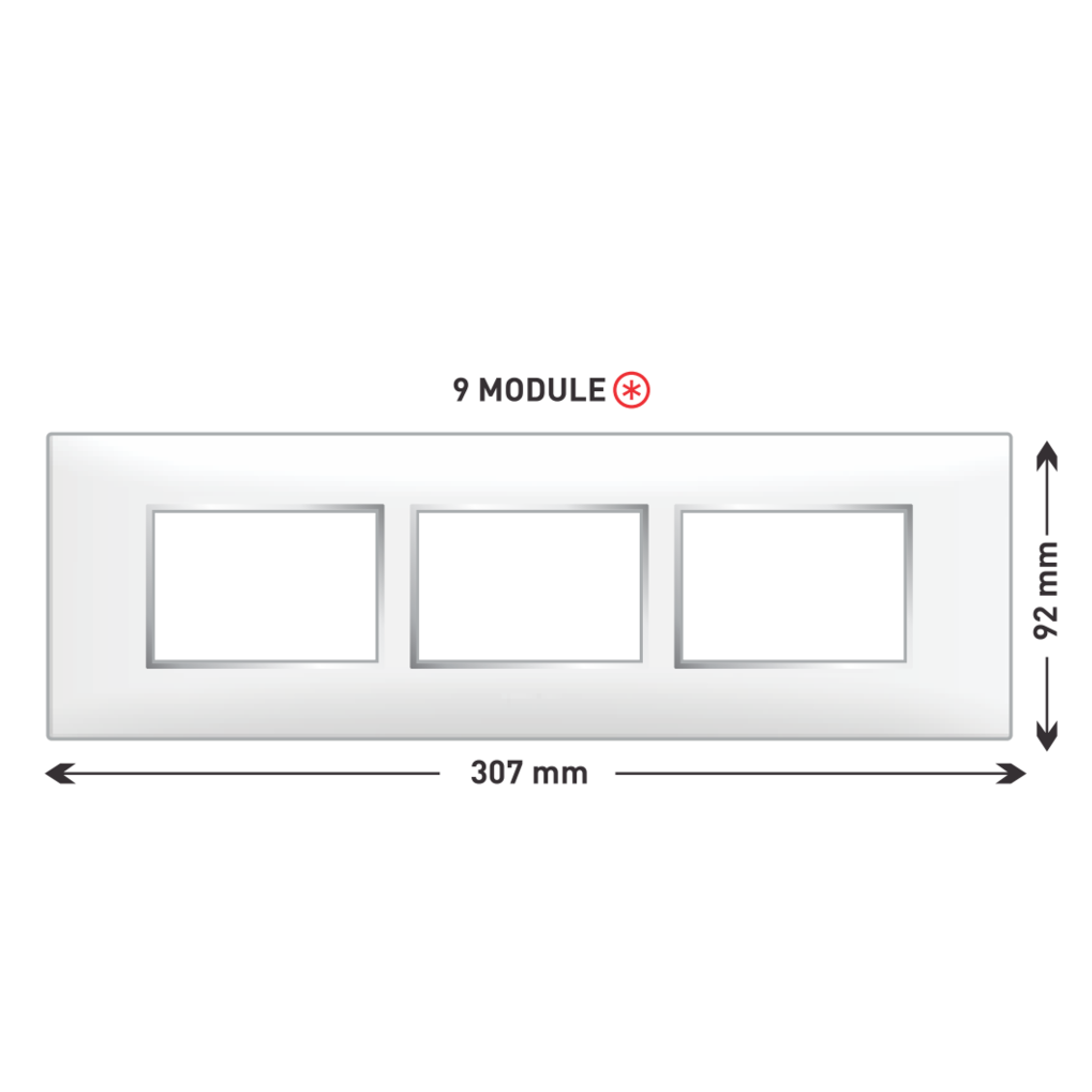 Lisha Turbo Cover Plates With Support Frames 9 M Glossy Intel Ivory