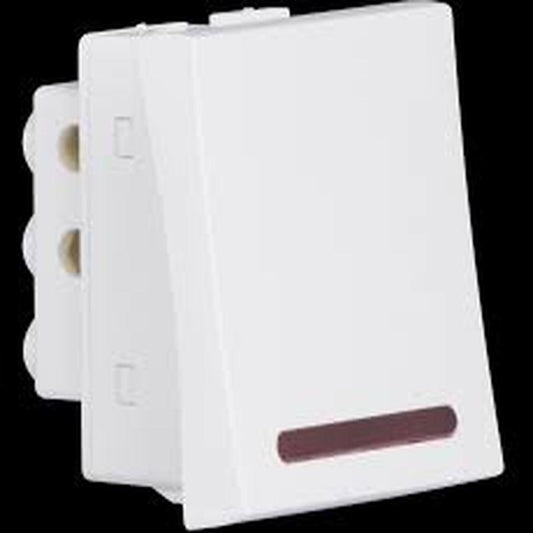 Havells Athena 32 A One-Way DP Switch - 2 M Chalk White