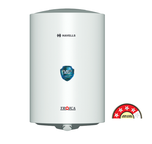 Havells Vertical-Storage-Water-Heater Troica 10L New White