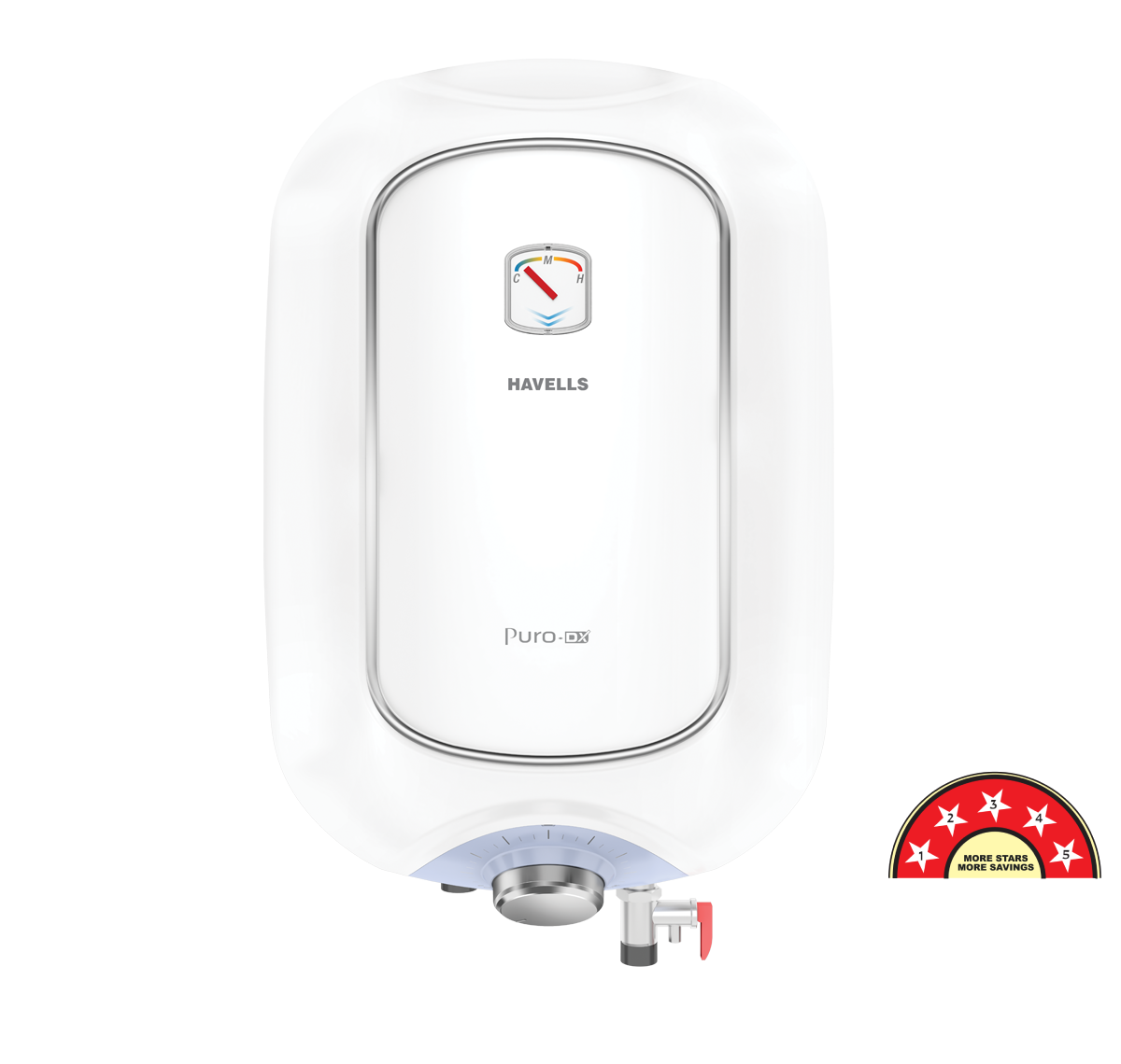 Havells Vertical-Storage-Water-Heater Puro DX 15L White