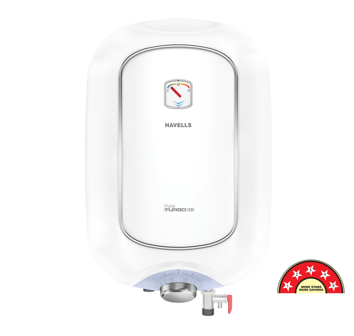 Havells Vertical-Storage-Water-Heater Puro Turbo DX 6L White