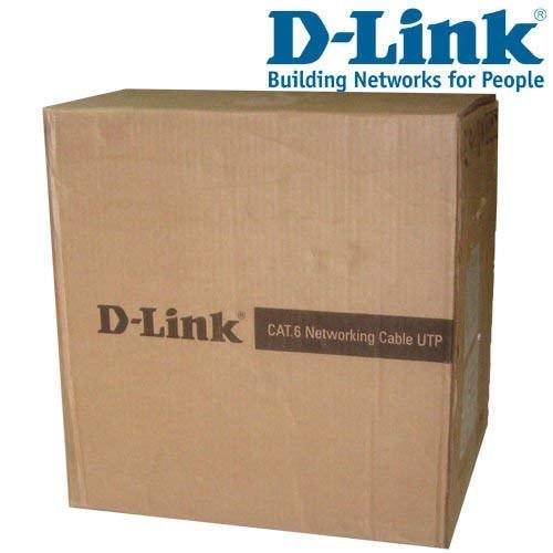 D Link LAN Cable CAT 6 UTP 23AWG Solid 4 pair 305 Mtrs Grey