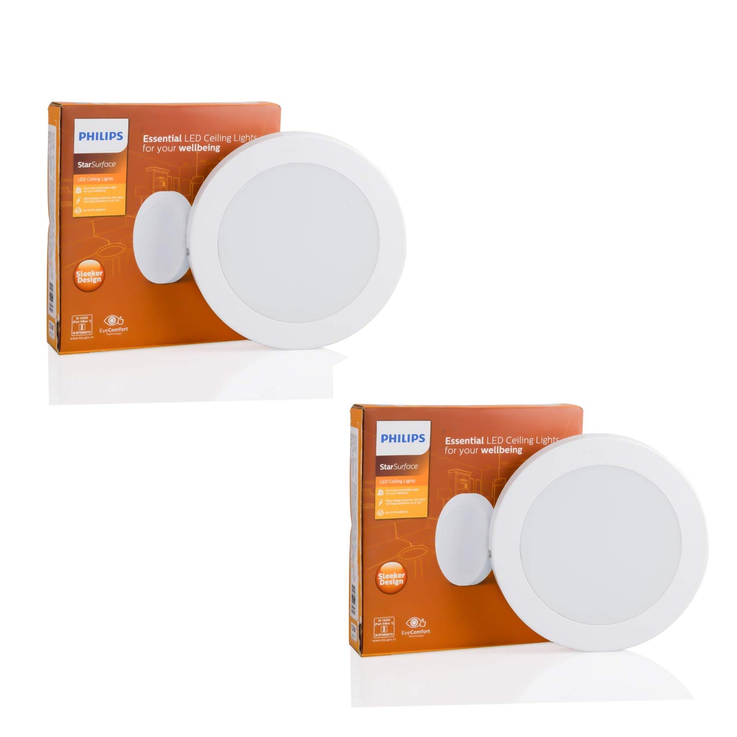 Philips Star Surface 7 W mount Ceiling lights All White