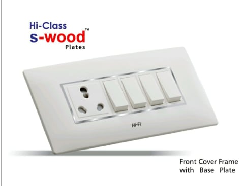 Hi-Fi S-Wood Double Plate 1 M White