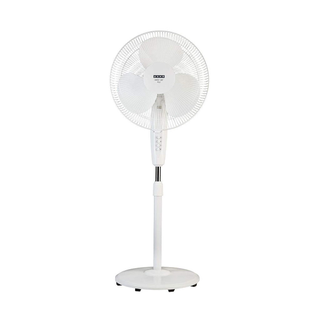 Usha Mist Air Pedestal Fan 400 mm White